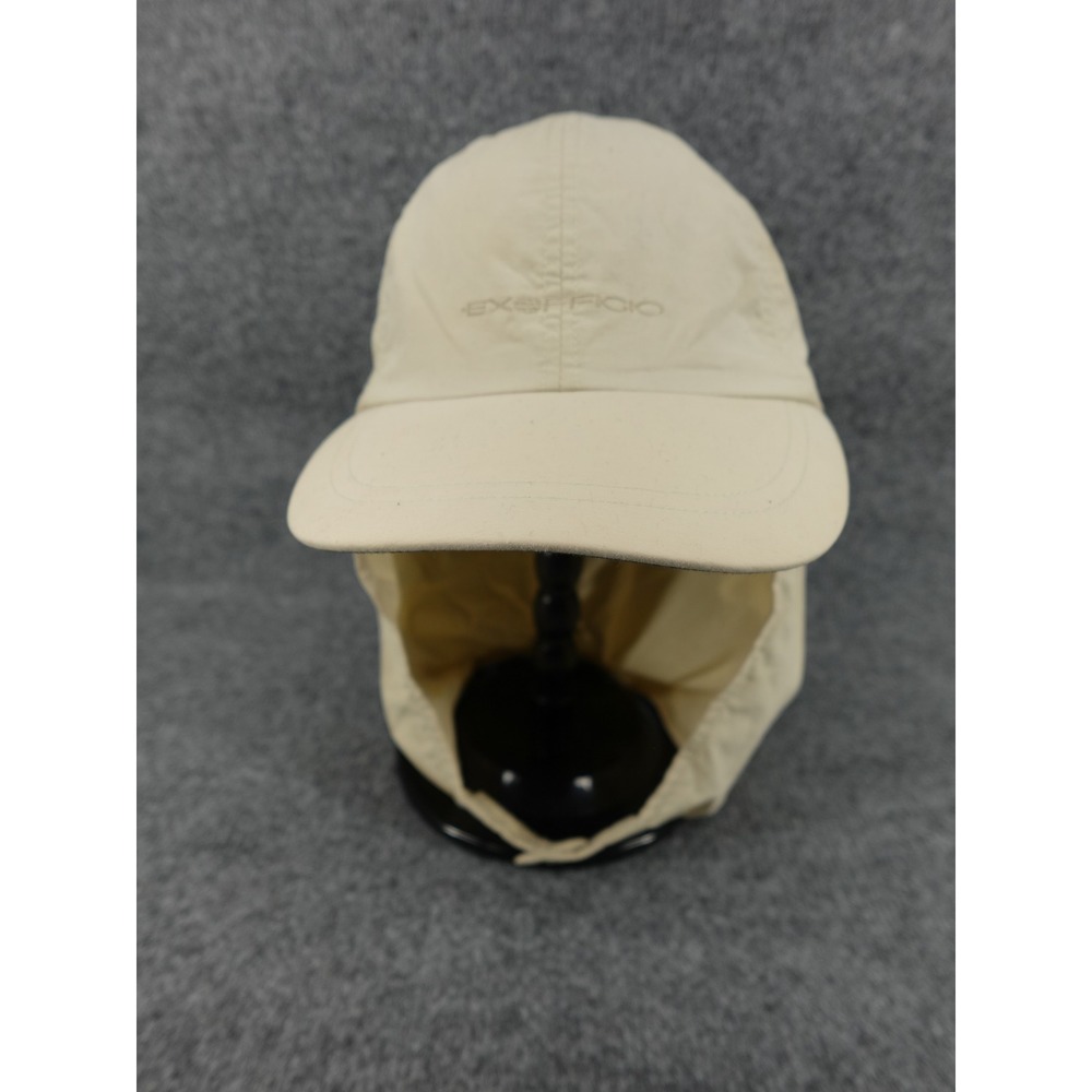 ExOfficio Sun Hat Unisex S/M Bone Good Buzz Off Insect Shield Neck Cape Cap